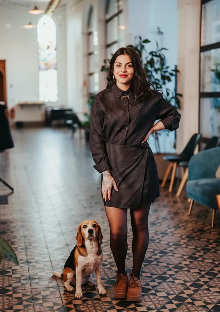 Justine et nana au Cowor coeur de Frameries coworking